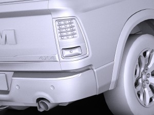 Dodge Ram 1500 Laramie Limited 2015 Lowpoly Modello 3D
