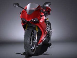 Ducati 1199 Panigale 2012 Lowpoly Model 3D