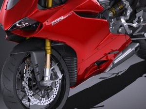 Ducati 1199 Panigale 2012 Lowpoly Model 3D