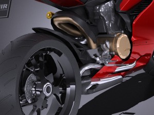 Ducati 1199 Panigale 2012 Lowpoly Model 3D