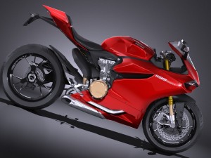 Ducati 1199 Panigale 2012 Lowpoly Model 3D