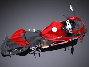 Ducati 1199 Panigale 2012 Lowpoly Model 3D