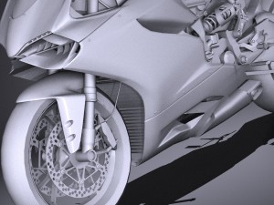 Ducati 1199 Panigale 2012 Lowpoly Model 3D