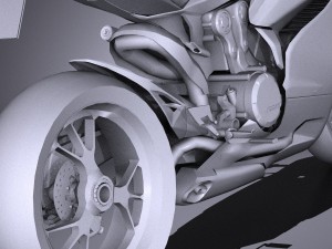 Ducati 1199 Panigale 2012 Lowpoly Model 3D