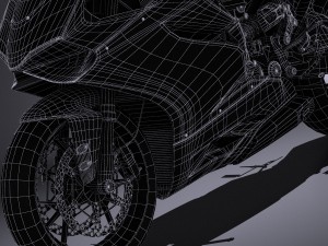 Ducati 1199 Panigale 2012 Lowpoly Model 3D