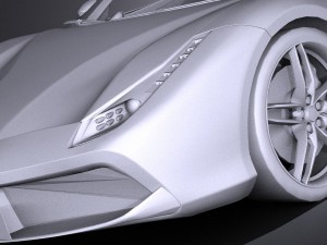 Ferrari 488 GTB 2016 Lowpoly Modelo 3D