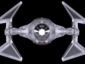 Star Wars Tie Interceptor 3D Model