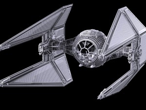 Star Wars Tie Interceptor 3D Модель