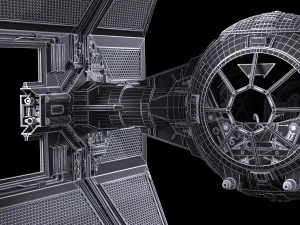 Star Wars Tie Interceptor 3D Model