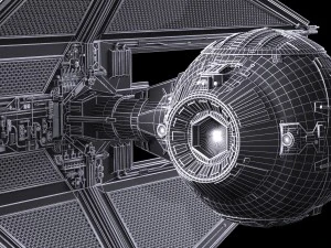 Star Wars Tie Interceptor 3D Model
