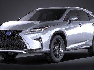 Lexus RX 450H 2016 F-Type 3D Model