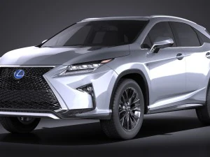 Lexus RX 450H 2016 Tipo F Modello 3D