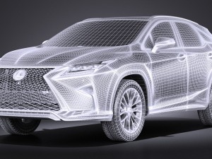 Lexus RX 450H 2016 F-Type Model 3D