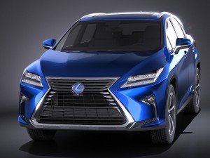 Lexus RX 450H 2016 3D Model