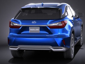 Lexus RX 450H 2016 3D Model
