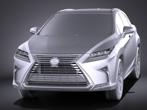 Lexus RX 450H 2016 3D Model