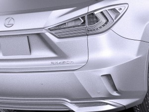 Lexus RX 450H 2016 3D Model