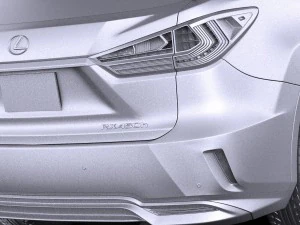 Lexus RX 450H 2016 3D Model