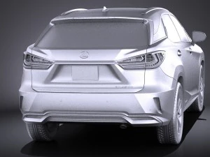 Lexus RX 450H 2016 3D Model
