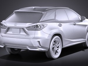 Lexus RX 450H 2016 3D Model