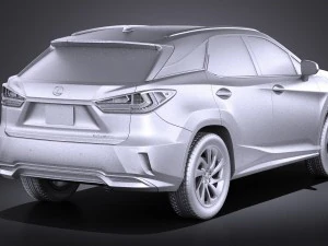 Lexus RX 450H 2016 3D Model