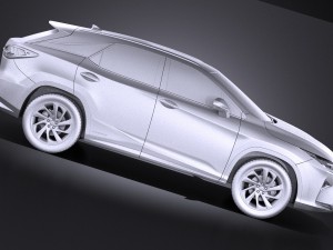 Lexus RX 450H 2016 3D Model