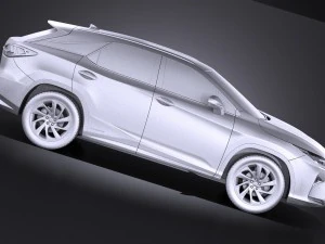 Lexus RX 450H 2016 3D Model