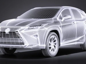 Lexus RX 450H 2016 3D Model