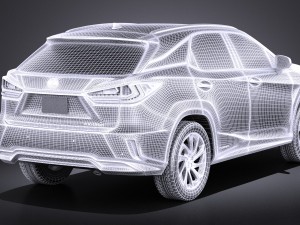 Lexus RX 450H 2016 3D Model