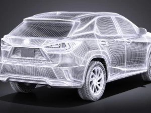 Lexus RX 450H 2016 3D Model