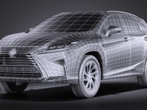 Lexus RX 450H 2016 3D Model