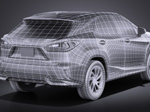Lexus RX 450H 2016 3D Model