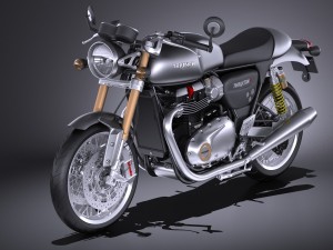 Triumph Thruxton R 2016 Modello 3D