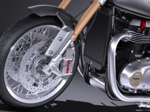 Triumph Thruxton R 2016 3D Modell
