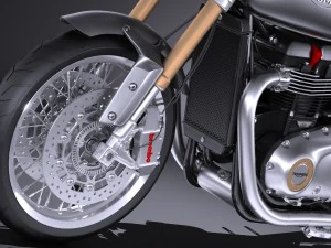 Triumph Thruxton R 2016 3D Model