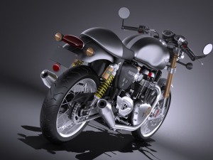 Triumph Thruxton R 2016 3D Modell