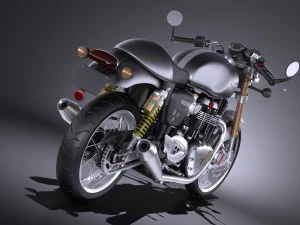 Triumph Thruxton R 2016 3D Model