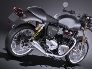 Triumph Thruxton R 2016 3D Modell