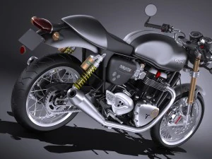 Triumph Thruxton R 2016 3D Model