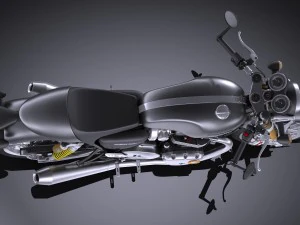 Triumph Thruxton R 2016 3D Model