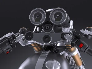 Triumph Thruxton R 2016 3D Model