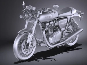 Triumph Thruxton R 2016 3D Model