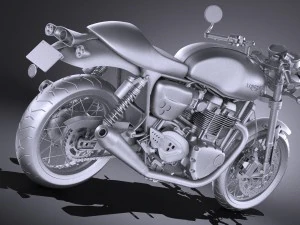 Triumph Thruxton R 2016 3D Model