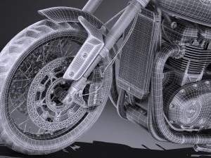 Triumph Thruxton R 2016 3D Model