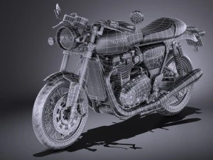 Triumph Thruxton R 2016 3D Model