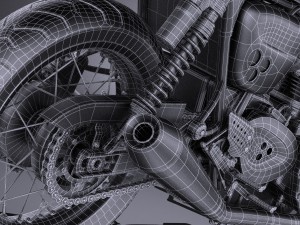Triumph Thruxton R 2016 3D Modell