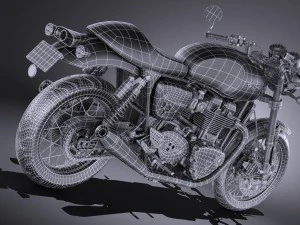 Triumph Thruxton R 2016 3D Model