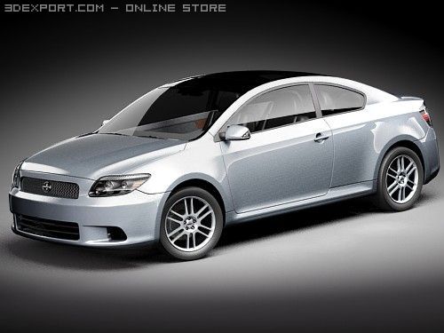 Scion tC 3Dモデル .c4d .max .obj .3ds .fbx .stl .blend 