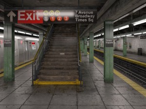 NYC Subway Station 3D 模型