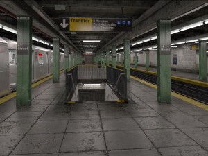 NYC Subway Station 3D 模型